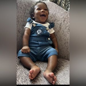 Dolce & Gabbana Kids - Boys Denim Blue Romper